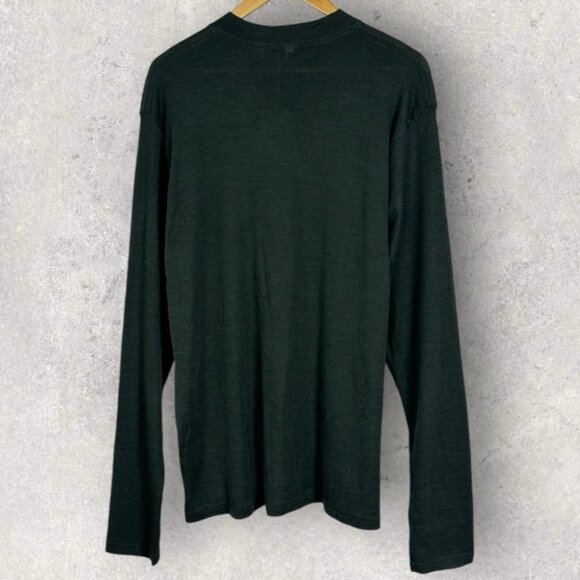 NWT Samsoe 50% Merino Wool 50% Bamboo Green Lightweight Sweater Mens Size XXL - Picture 3 of 12